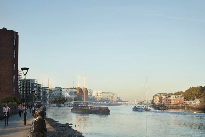 Visualisation of proposed Nine Elms Pimlico Bridge