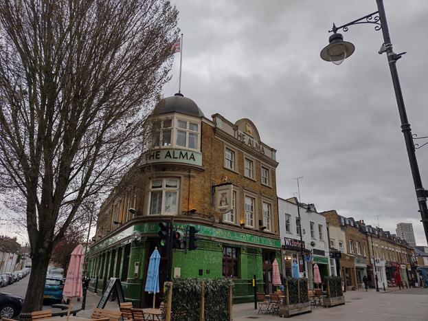 Fig. 23: The Alma Public House forms a landmark within the CA and is a transition point between the two character areas