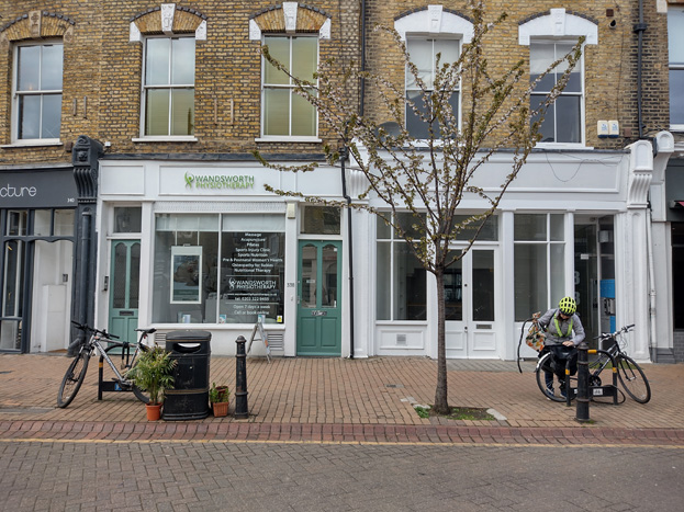 Fig. 70: Surviving pilasters and corbels are some of the surviving elements of these modified historic shopfronts