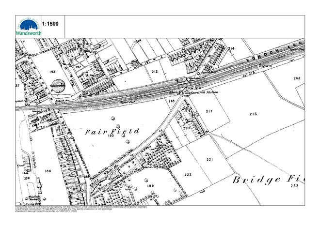 Fig. 5: OS Map 1869-1874