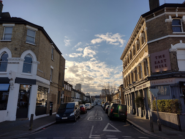 Fig. 21: View from East Hill along Fullerton Road