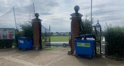 Fig. 131: Formal entrance gates and railings to the Spencer Club, Fieldview