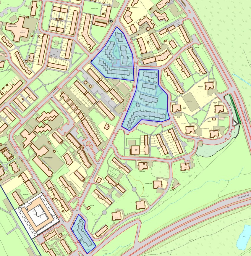 Fig. 48: Map of two-storey terrace housing in Alton East