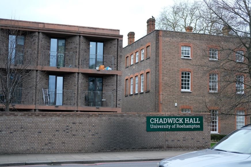 Fig. 107: Chadwick Hall and Downshire House, showing the subtle differentiation of brick