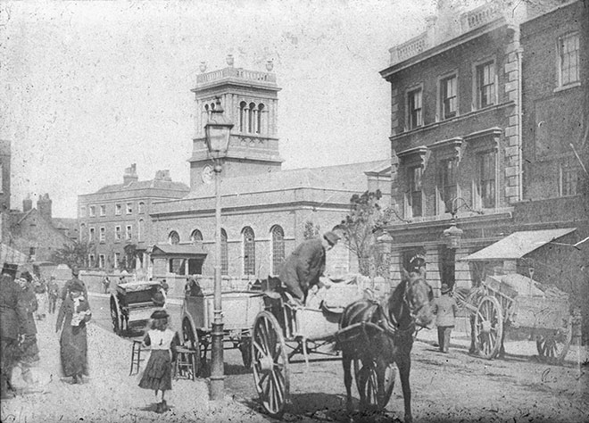 Fig. 48: All Saints Church, 1885, prior to the 1899-1900 restoration of the tower