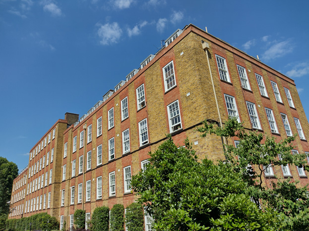 Fig: 58: Winfield House, one of the smaller buildings on the estate with a slightly different design