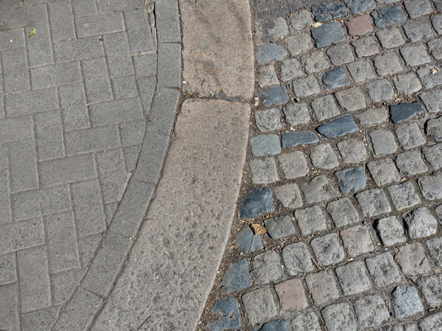 Fig: 92: Stone setts to the entrance to Eaton House