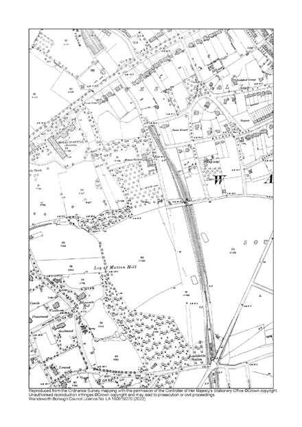 Fig. 2: OS Map 1896