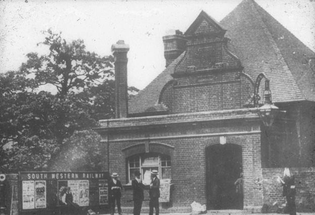 Fig. 3: Southfields Station c1900.  Source: Wandsworth Heritage Service