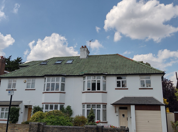 Fig. 25: Another typology, with green tile roofs, a feature found only to Girdwood Road