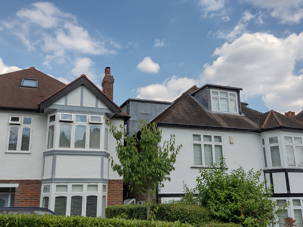 Fig. 43: The closeness of the buildings means they are sensitive to change, and the infilling of gaps with larger dormers can create an undesirable terracing effect