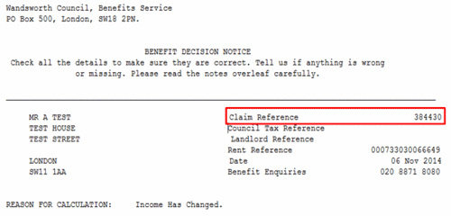Select View claim in the Benefit services section.