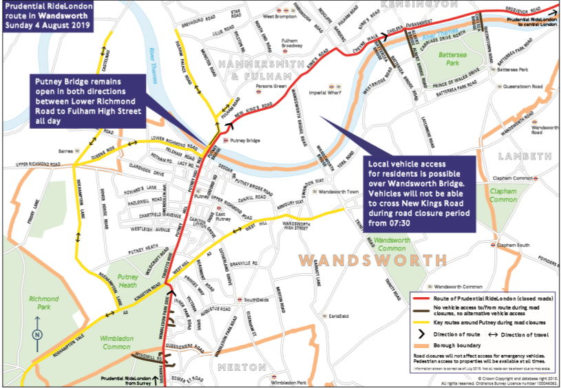 London Marathon Road Closures Map
