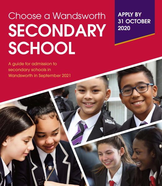 Time for parents to start thinking about September 2021 secondary school  choices - Wandsworth Borough Council