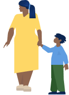 Mother and child graphic