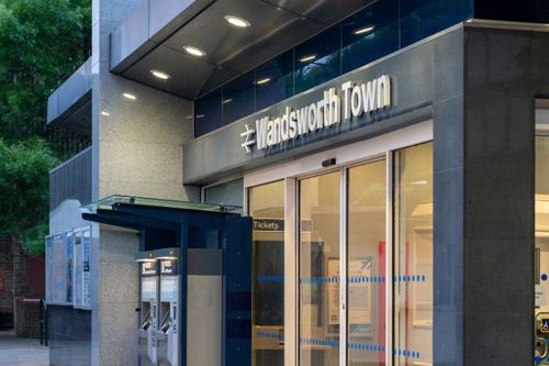Wandsworth Town station entrance
